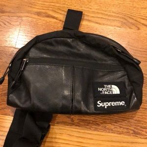 The North face x Supreme Leather Roo Lumbar Pack